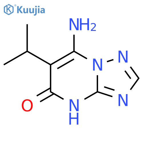 7-amino-6-(propan-2-yl)-1,2,4triazolo1,5-apyrimidin-5-ol structure