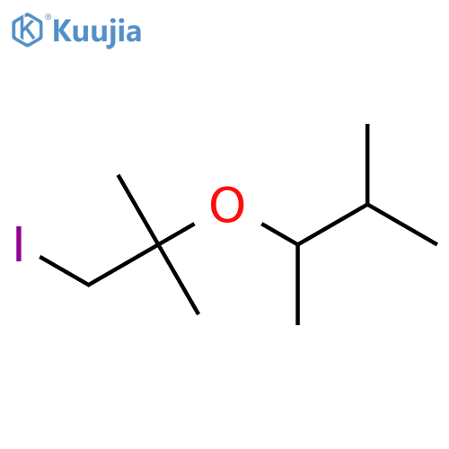 2-(1-iodo-2-methylpropan-2-yl)oxy-3-methylbutane structure