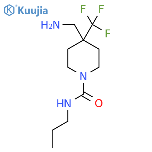 1-Piperidinecarboxamide, 4-(aminomethyl)-N-propyl-4-(trifluoromethyl)- structure
