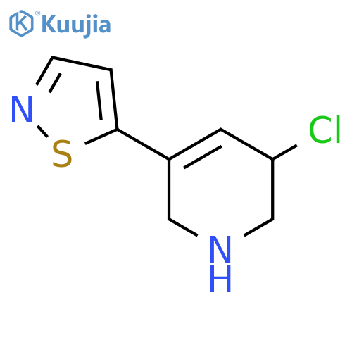 3-Chloro-5-(1,2-thiazol-5-yl)-1,2,3,6-tetrahydropyridine structure