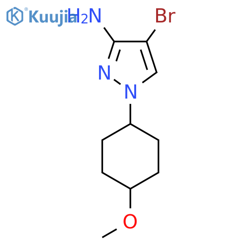 4-bromo-1-(4-methoxycyclohexyl)-1H-pyrazol-3-amine structure