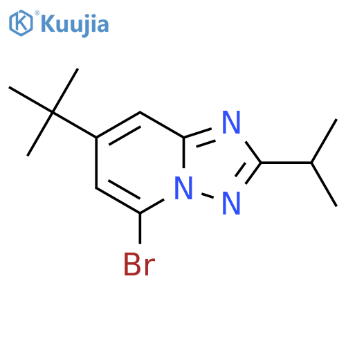 5-bromo-7-tert-butyl-2-(propan-2-yl)-1,2,4triazolo1,5-apyridine structure