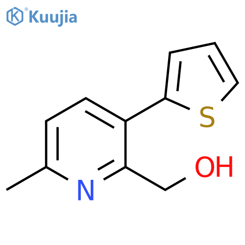 2-Pyridinemethanol, 6-methyl-3-(2-thienyl)- structure
