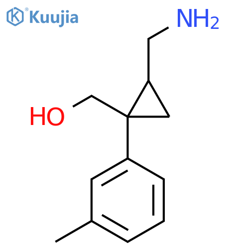 [2-(Aminomethyl)-1-(3-methylphenyl)cyclopropyl]methanol structure