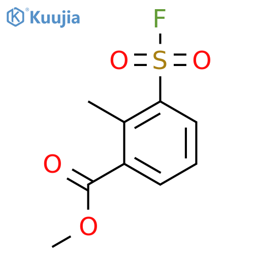 Methyl 3-(fluorosulfonyl)-2-methylbenzoate structure