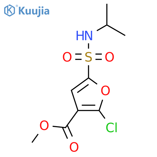 methyl 2-chloro-5-(propan-2-yl)sulfamoylfuran-3-carboxylate structure