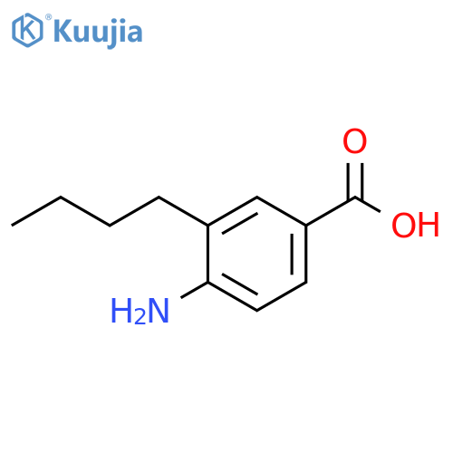 Benzoic acid, 4-amino-3-butyl- structure