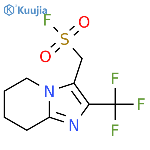 [2-(trifluoromethyl)-5H,6H,7H,8H-imidazo[1,2-a]pyridin-3-yl]methanesulfonyl fluoride structure