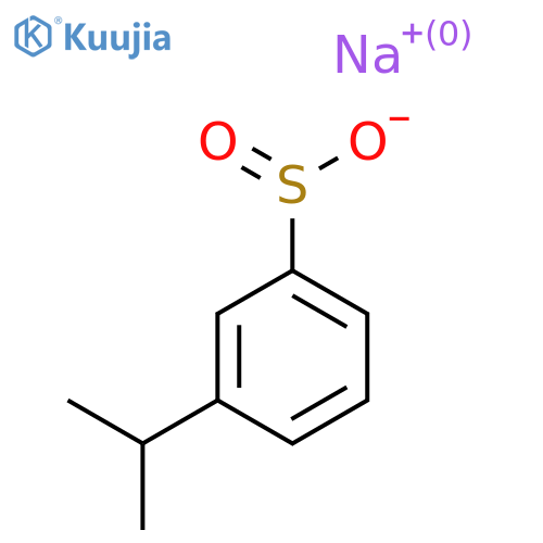 Sodium 3-(propan-2-yl)benzene-1-sulfinate structure