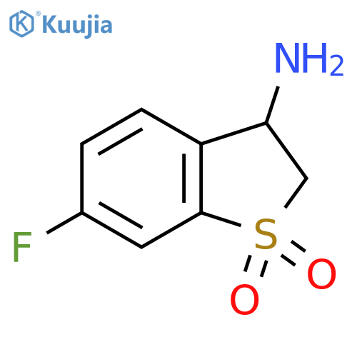3-Amino-6-fluoro-2,3-dihydro-1lambda6-benzothiophene-1,1-dione structure