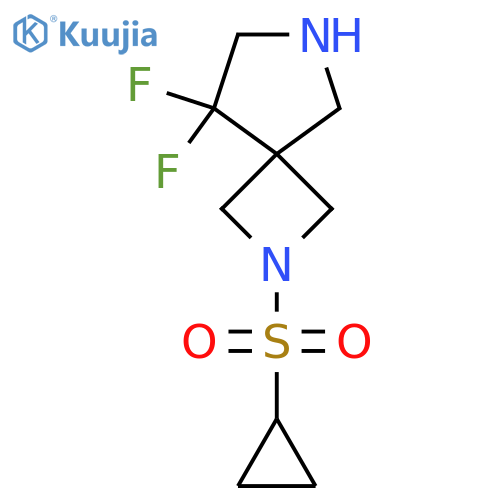 2-(Cyclopropanesulfonyl)-8,8-difluoro-2,6-diazaspiro[3.4]octane structure