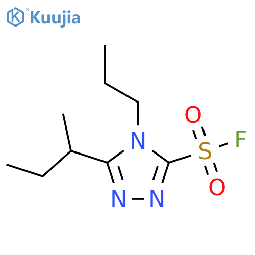 4H-1,2,4-Triazole-3-sulfonyl fluoride, 5-(1-methylpropyl)-4-propyl- structure