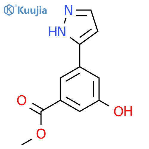 methyl 3-hydroxy-5-(1H-pyrazol-3-yl)benzoate structure
