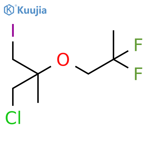 1-chloro-2-(2,2-difluoropropoxy)-3-iodo-2-methylpropane structure