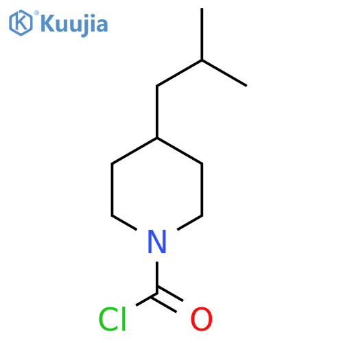 4-(2-Methylpropyl)piperidine-1-carbonyl chloride structure