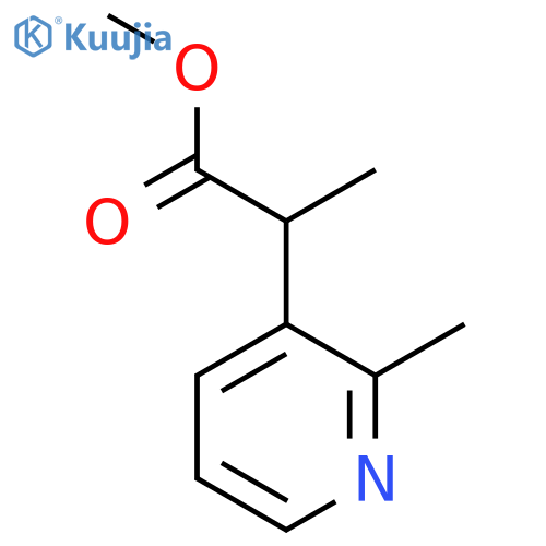 methyl 2-(2-methylpyridin-3-yl)propanoate structure