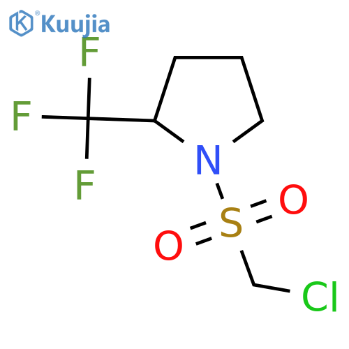 1-Chloromethanesulfonyl-2-(trifluoromethyl)pyrrolidine structure