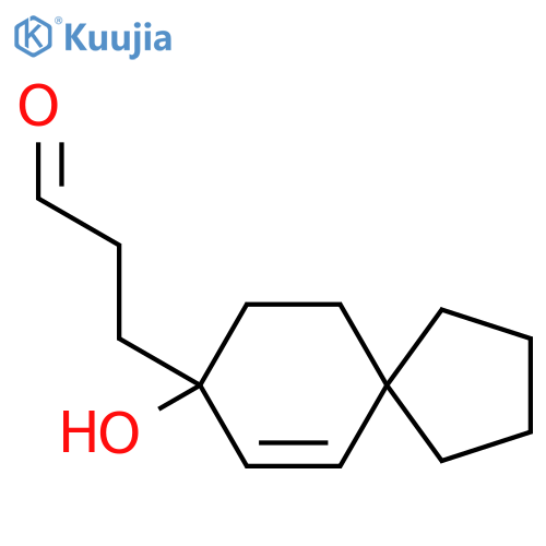 3-{8-Hydroxyspiro[4.5]dec-6-en-8-yl}propanal structure