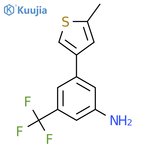 3-(5-methylthiophen-3-yl)-5-(trifluoromethyl)aniline structure