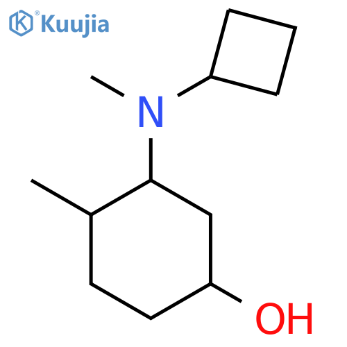 3-[Cyclobutyl(methyl)amino]-4-methylcyclohexan-1-ol structure