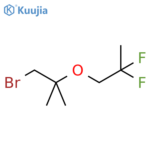 1-bromo-2-(2,2-difluoropropoxy)-2-methylpropane structure