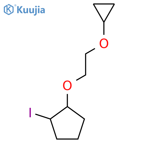 1-(2-cyclopropoxyethoxy)-2-iodocyclopentane structure