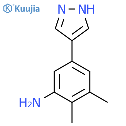 2,3-dimethyl-5-(1H-pyrazol-4-yl)aniline structure