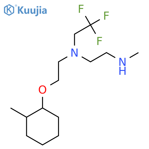 2-(methylamino)ethyl({2-(2-methylcyclohexyl)oxyethyl})(2,2,2-trifluoroethyl)amine structure