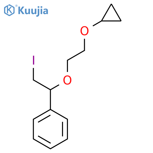 1-(2-cyclopropoxyethoxy)-2-iodoethylbenzene structure