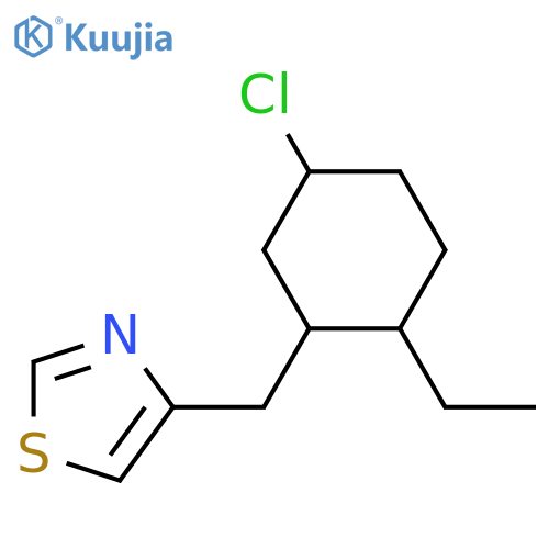 4-[(5-Chloro-2-ethylcyclohexyl)methyl]-1,3-thiazole structure
