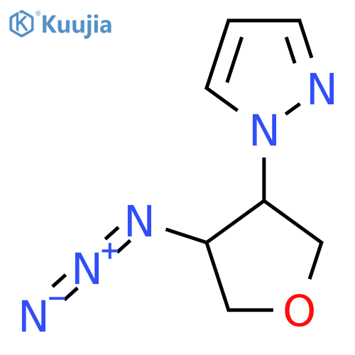 rac-1-[(3R,4S)-4-azidooxolan-3-yl]-1H-pyrazole, cis structure