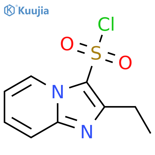 2-ethylimidazo1,2-apyridine-3-sulfonyl chloride structure