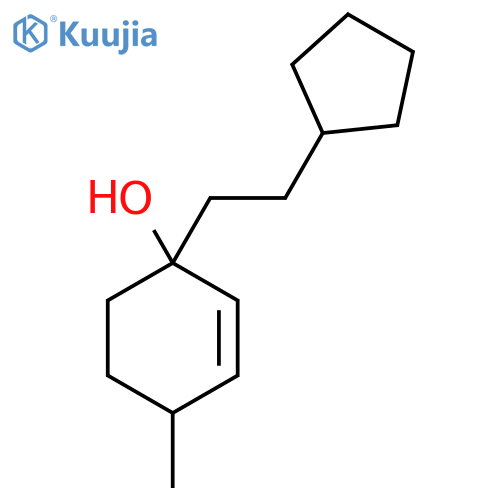 1-(2-Cyclopentylethyl)-4-methylcyclohex-2-en-1-ol structure