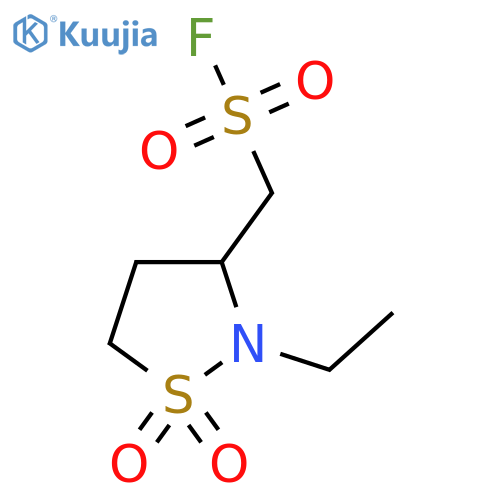 (2-Ethyl-1,1-dioxo-1lambda6,2-thiazolidin-3-yl)methanesulfonyl fluoride structure