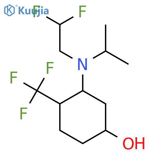 3-[(2,2-Difluoroethyl)(propan-2-yl)amino]-4-(trifluoromethyl)cyclohexan-1-ol structure