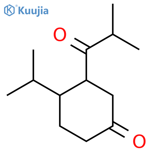 3-(2-Methylpropanoyl)-4-(propan-2-yl)cyclohexan-1-one structure