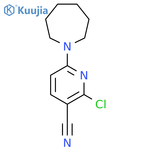 6-(Azepan-1-yl)-2-chloropyridine-3-carbonitrile structure