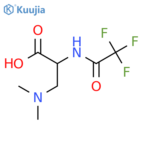 3-(Dimethylamino)-2-(trifluoroacetamido)propanoic acid structure