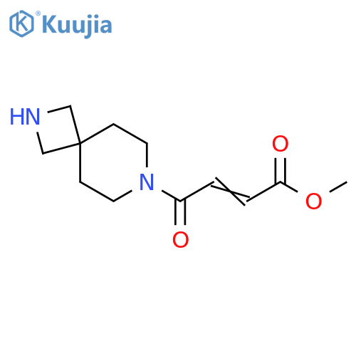 2-Butenoic acid, 4-(2,7-diazaspiro[3.5]non-7-yl)-4-oxo-, methyl ester structure
