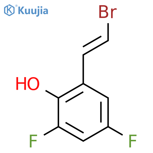 2-(2-Bromoethenyl)-4,6-difluorophenol structure