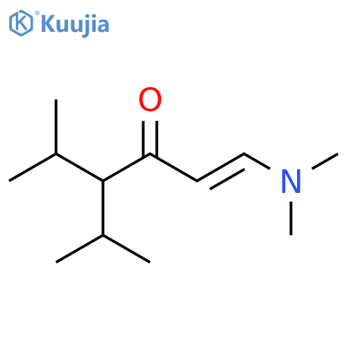 1-(dimethylamino)-5-methyl-4-(propan-2-yl)hex-1-en-3-one structure