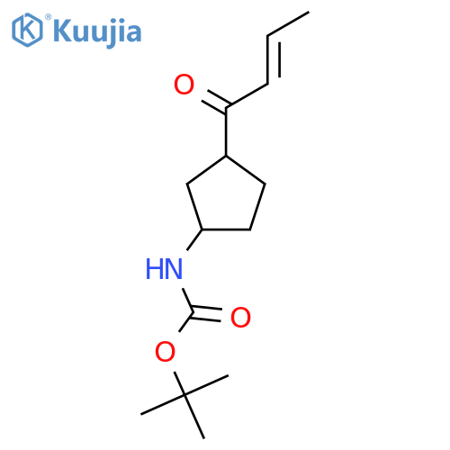 tert-butyl N-[3-(but-2-enoyl)cyclopentyl]carbamate structure
