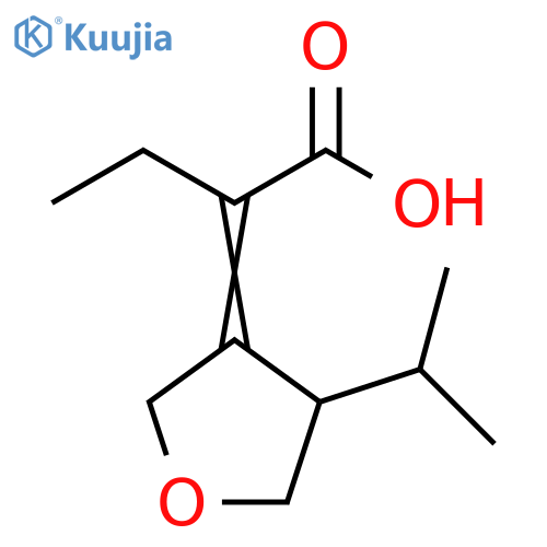 Butanoic acid, 2-[dihydro-4-(1-methylethyl)-3(2H)-furanylidene]- structure