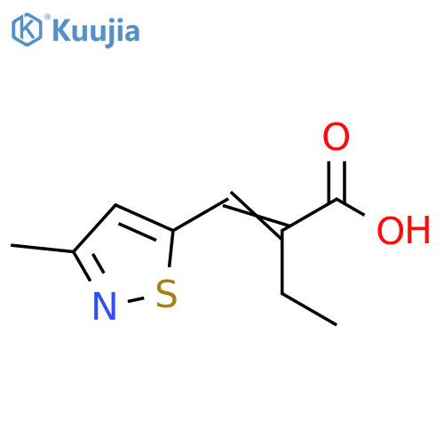 Butanoic acid, 2-[(3-methyl-5-isothiazolyl)methylene]- structure