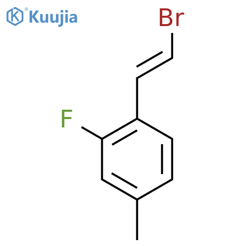 1-(2-Bromoethenyl)-2-fluoro-4-methylbenzene structure
