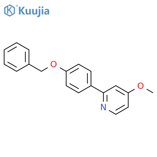 2-(4-Benzyloxyphenyl)-4-methoxypyridine structure