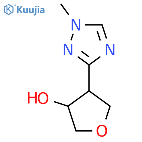 4-(1-methyl-1H-1,2,4-triazol-3-yl)oxolan-3-ol structure