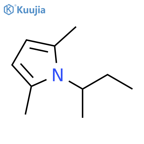 1H-Pyrrole, 2,5-dimethyl-1-(1-methylpropyl)- structure