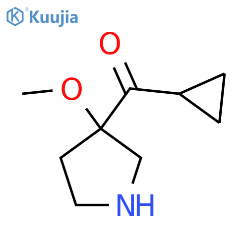 3-Cyclopropanecarbonyl-3-methoxypyrrolidine structure