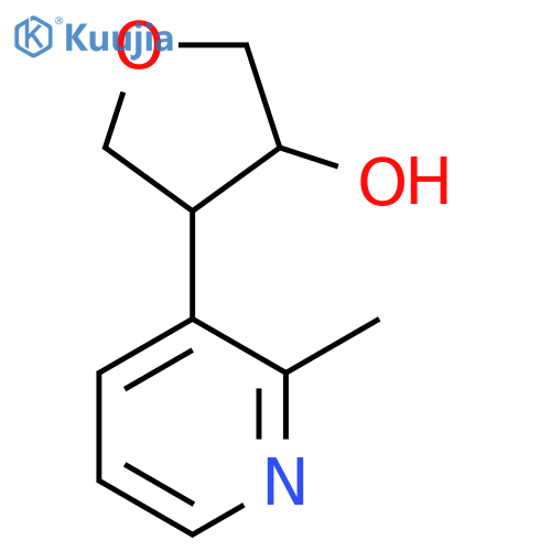 4-(2-methylpyridin-3-yl)oxolan-3-ol structure